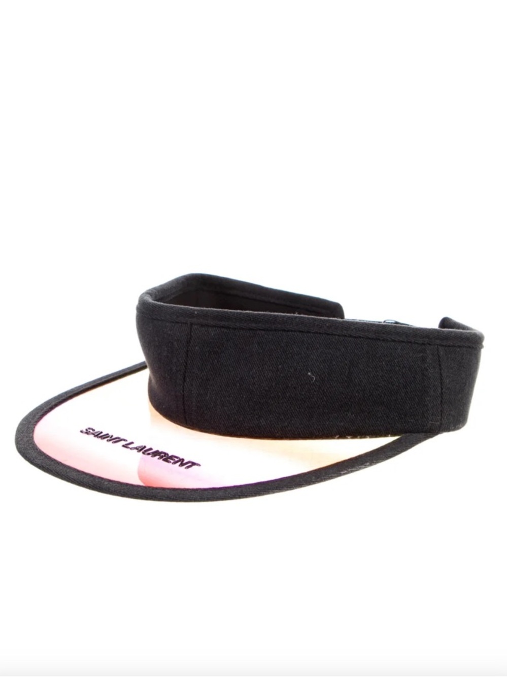 Black Saint Laurent Rive Droit Visor - Picture 2 of 8
